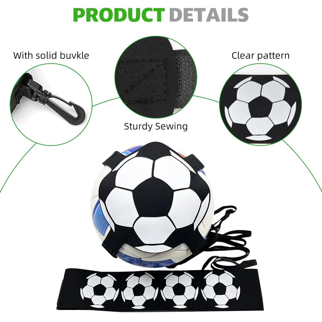 Proberos Soccer Dribbling Trainer Solo Training Football Training Waist Band for Dribbling Training Ball Control, Soccer Dribbling Trainer for Beginners, Teens Proberos Soccer Dribbling Trainer Solo Training Football Training Waist Band for Dribbling Training Ball Control, Soccer Dribbling Trainer for Beginners, Teens